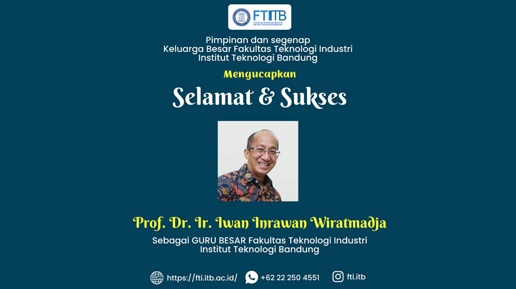 Ucapan Selamat Guru Besar Prof. Dr. Ir. Iwan Inrawan Wiratmadja